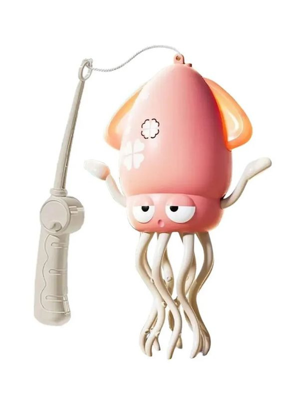 Танцующий осьминог Tummy Time интерактивная игрушка кальмар для детей розовый (2104618658) No Brand (355873060)