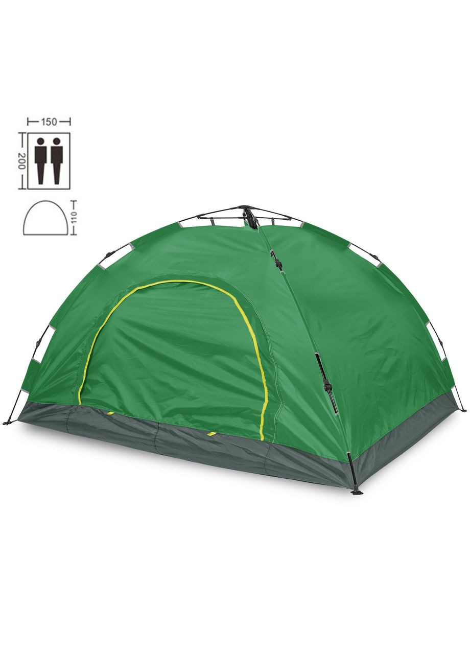 Палатка-автомат универсальная с автоматическим каркасом 2-х местная (р-р 2х1,5х1,1м, PL, Зеленый) (SY-A02_Зеленый) SP-Sport (361436756)