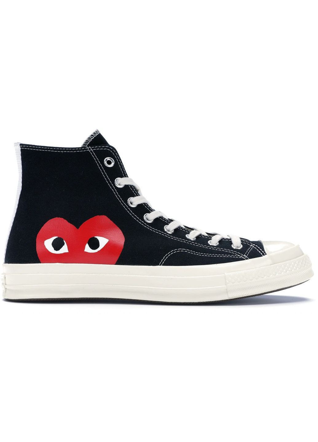 Чорно-білі Осінні кеди чоловічі converse chuck taylor all star 70 hi comme des garcons play black a08791c конверс No Brand