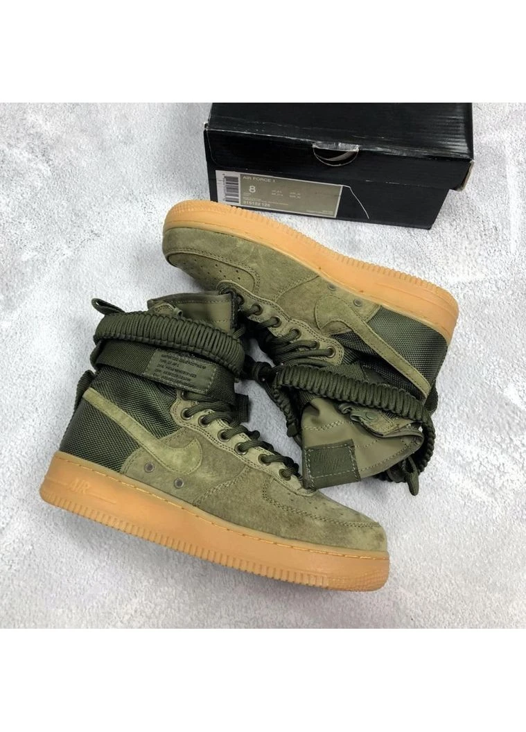 Зелені літні кросівки nike special fled air force 1 green найк аір форс зелені No Brand