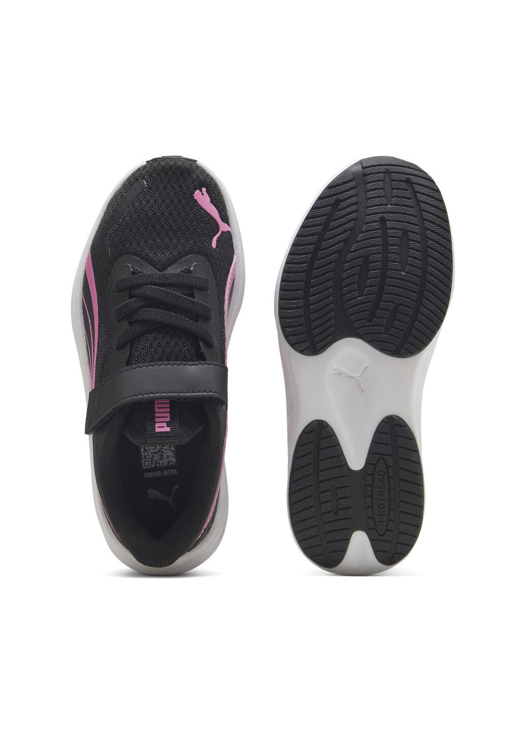 Черные всесезонные детские кроссовки pounce lite sneakers kids Puma