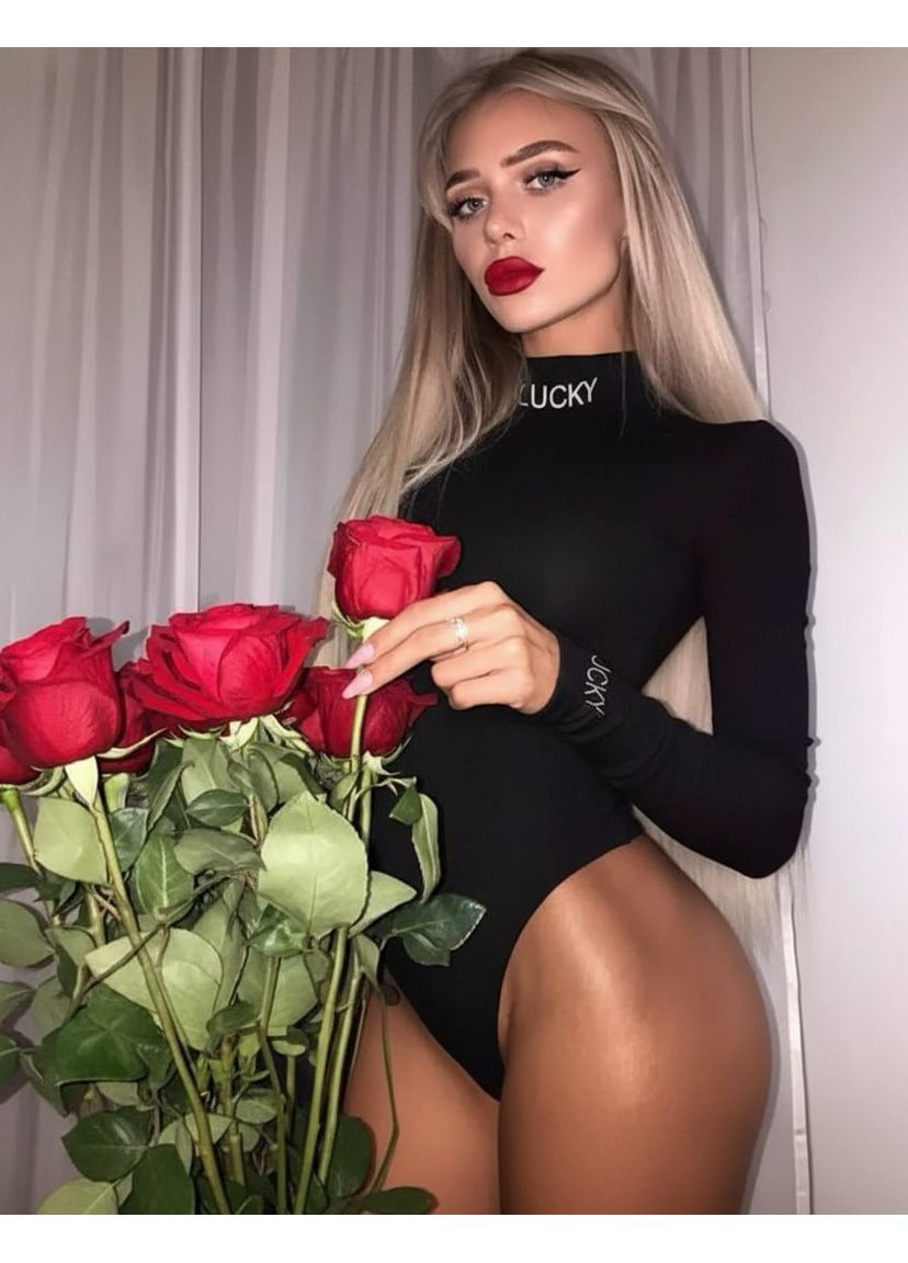 Жіночий елегантний боді з довгим рукавом No Brand (370434251)