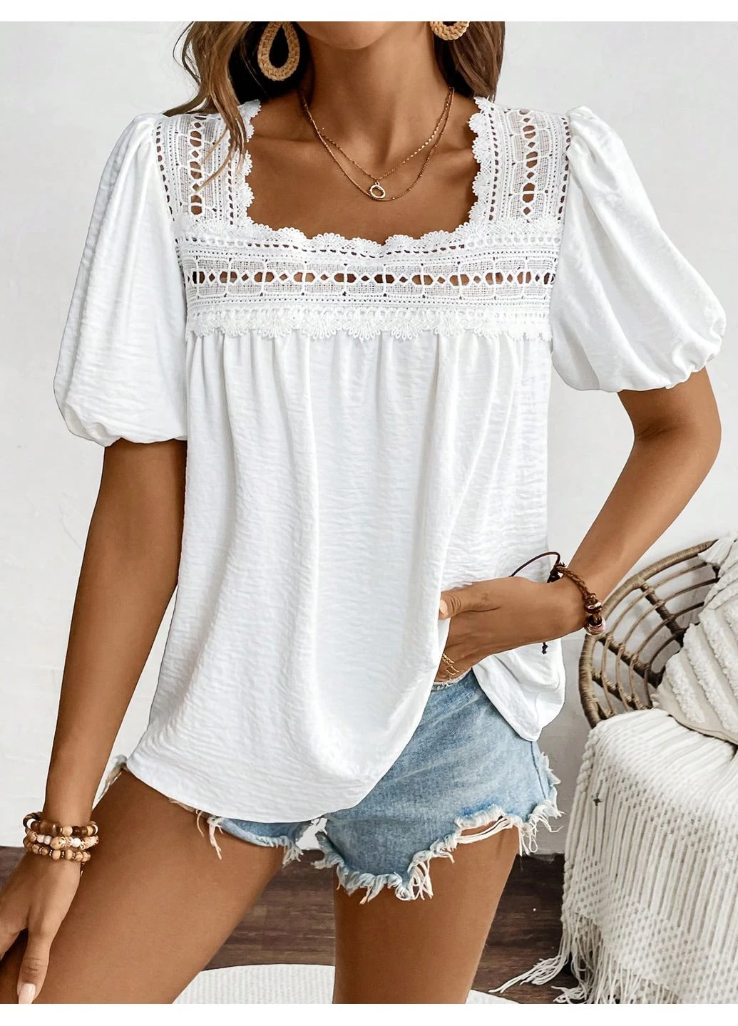 Біла блуза SHEIN