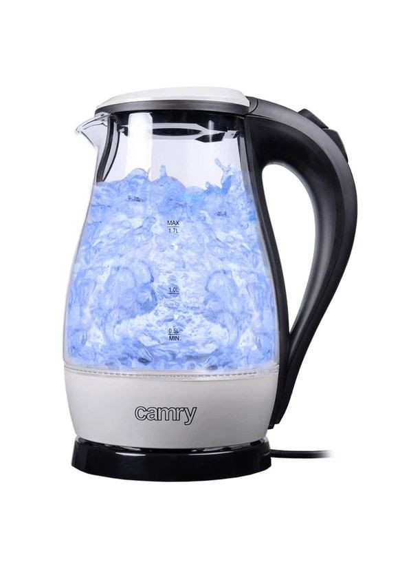 Електрочайник CR 1251 1.7 л скляний з підсвіткою Camry (372908659)