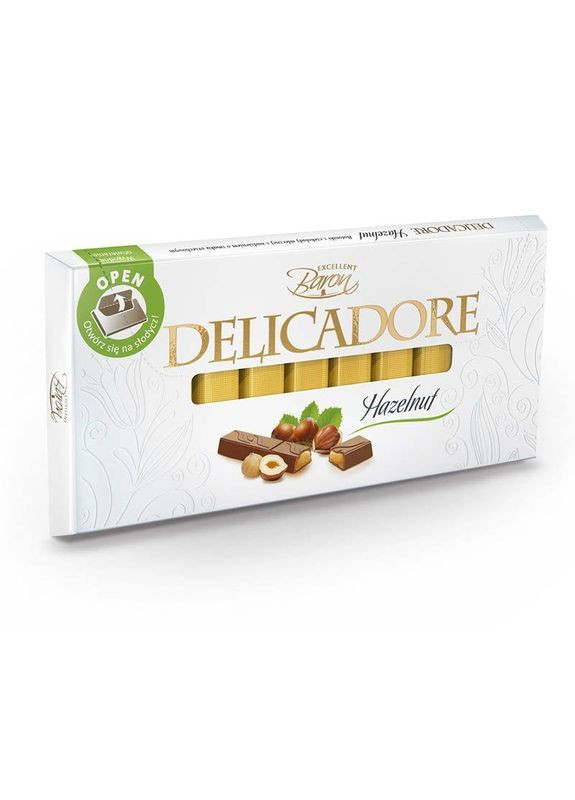 Шоколад молочний Delicadore Baron hazelnut 200 г. No Brand (349812272)