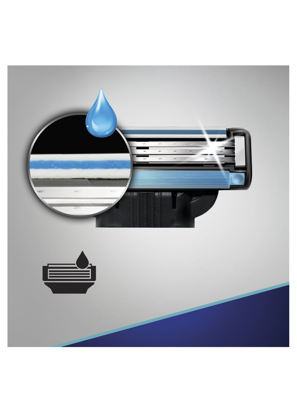 Змінні картриджі для гоління Mach3, 2 шт. Gillette 81680185 (333427359)