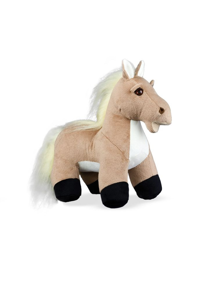 М'яка іграшка Конячка Міло без сідла бежева 30 см (ZL755) Попелюшка (366449285)
