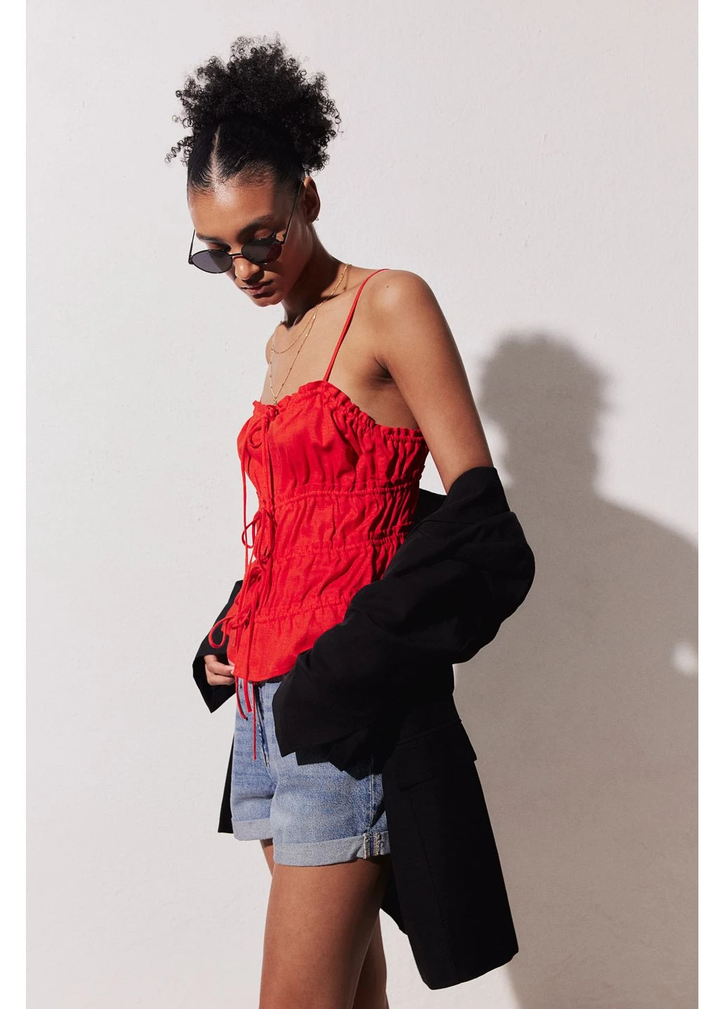 Топ с льном H&M (383132448)