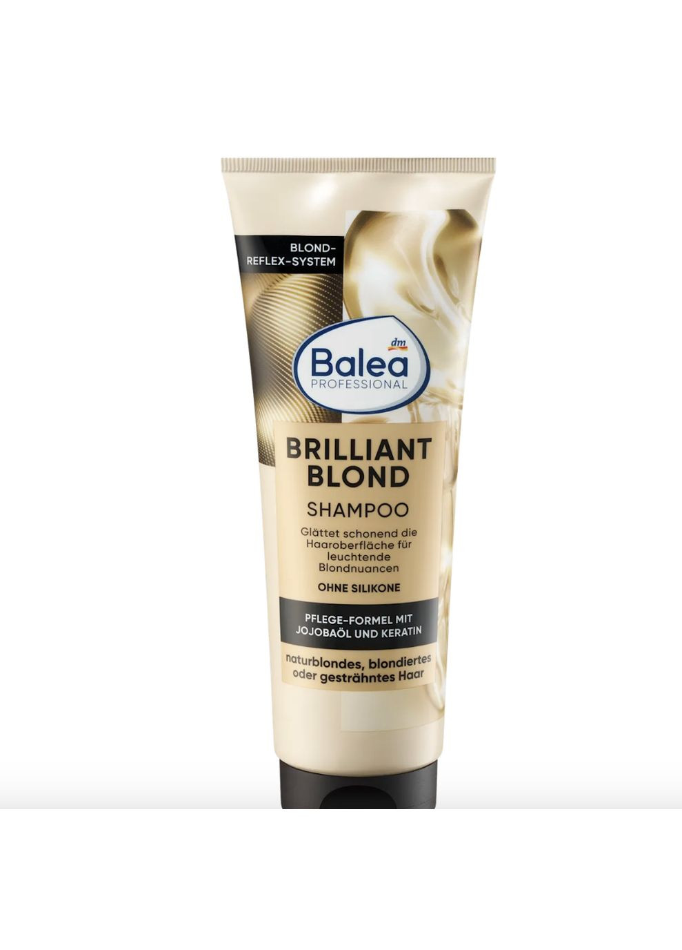 Восстанавливающий шампунь для поврежденного блонда с кератином PROFESSIONAL Shampoo Brilliant Blond 250 мл Balea (367610623)