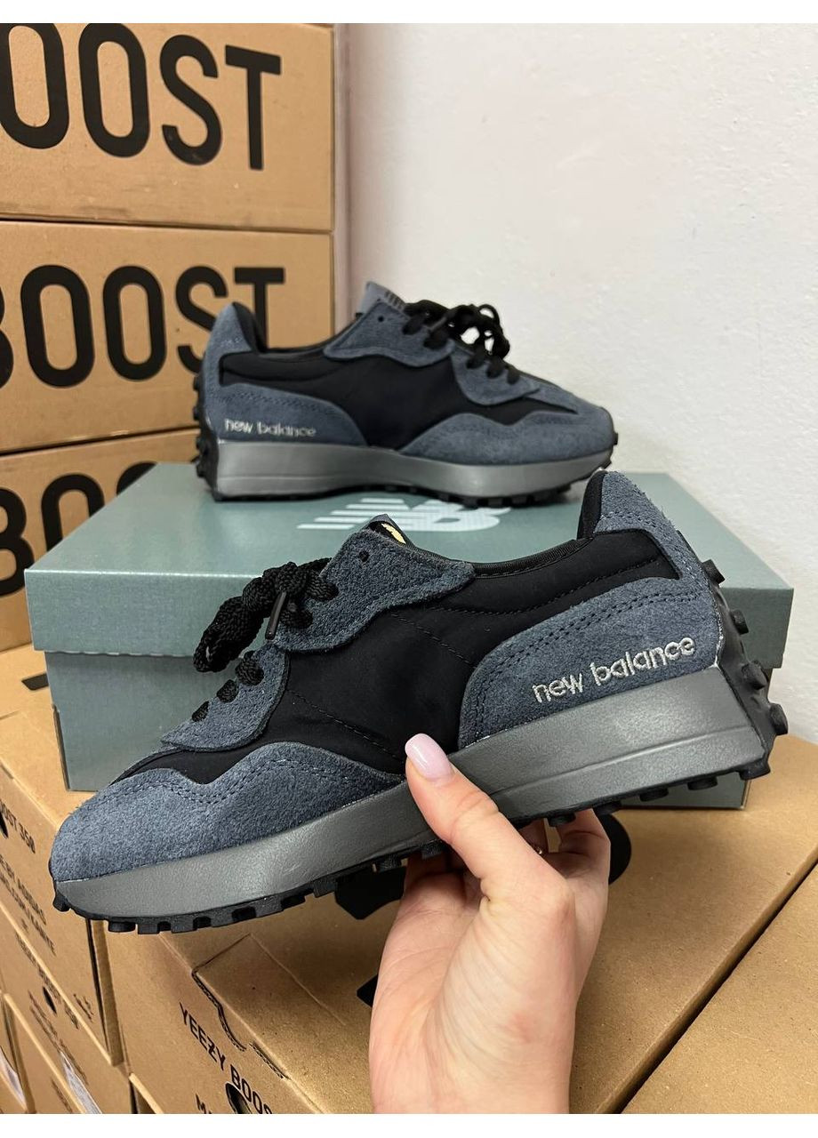 КРОСІВКИ ЖІНОЧІ NEW BALANCE 327 DARK GREY НЬЮ БЕЛАНС 327 No Brand сірі демісезони (367177372)