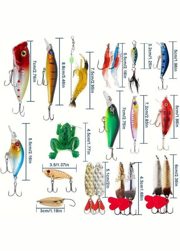 Подарочный набор для рыбалки 24 в 1 Fishihg Tacle Адвент-календарь (R051244) No Brand (330779144)