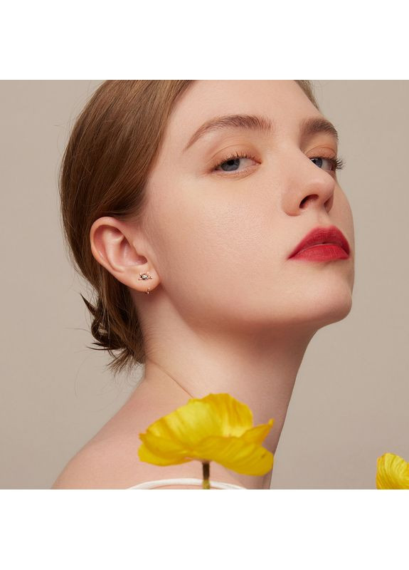 Серебряные серьги с бриллиантами "Котята" в позолоте. Kabluchka (355345669)