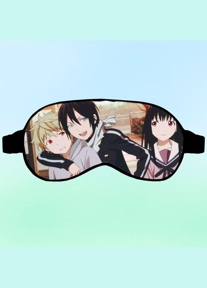 Маска для сну Аніме Бехатній Бог #0009 чорна No Brand (315041173)