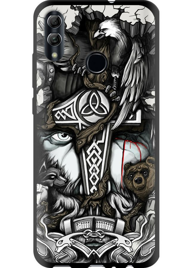 TPU чохол 'Тату Вікінг' для Endorphone Huawei Honor 10 Lite (257832199)
