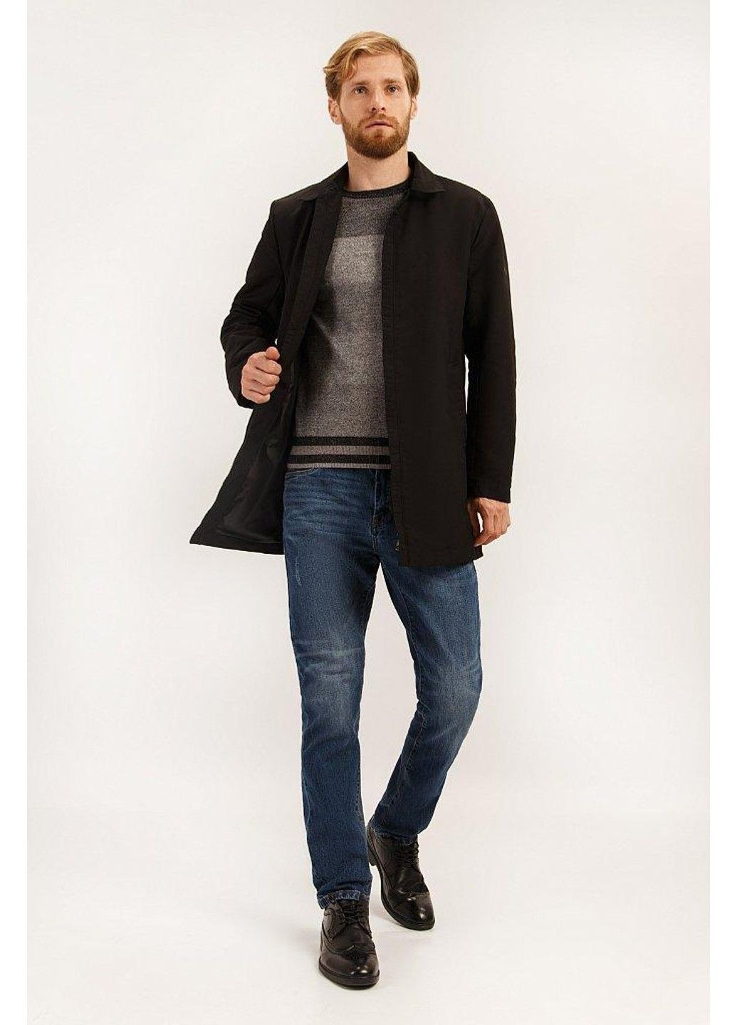 Плащ A19-21008-200 Finn Flare макінтош на гудзиках прямий (356475507)