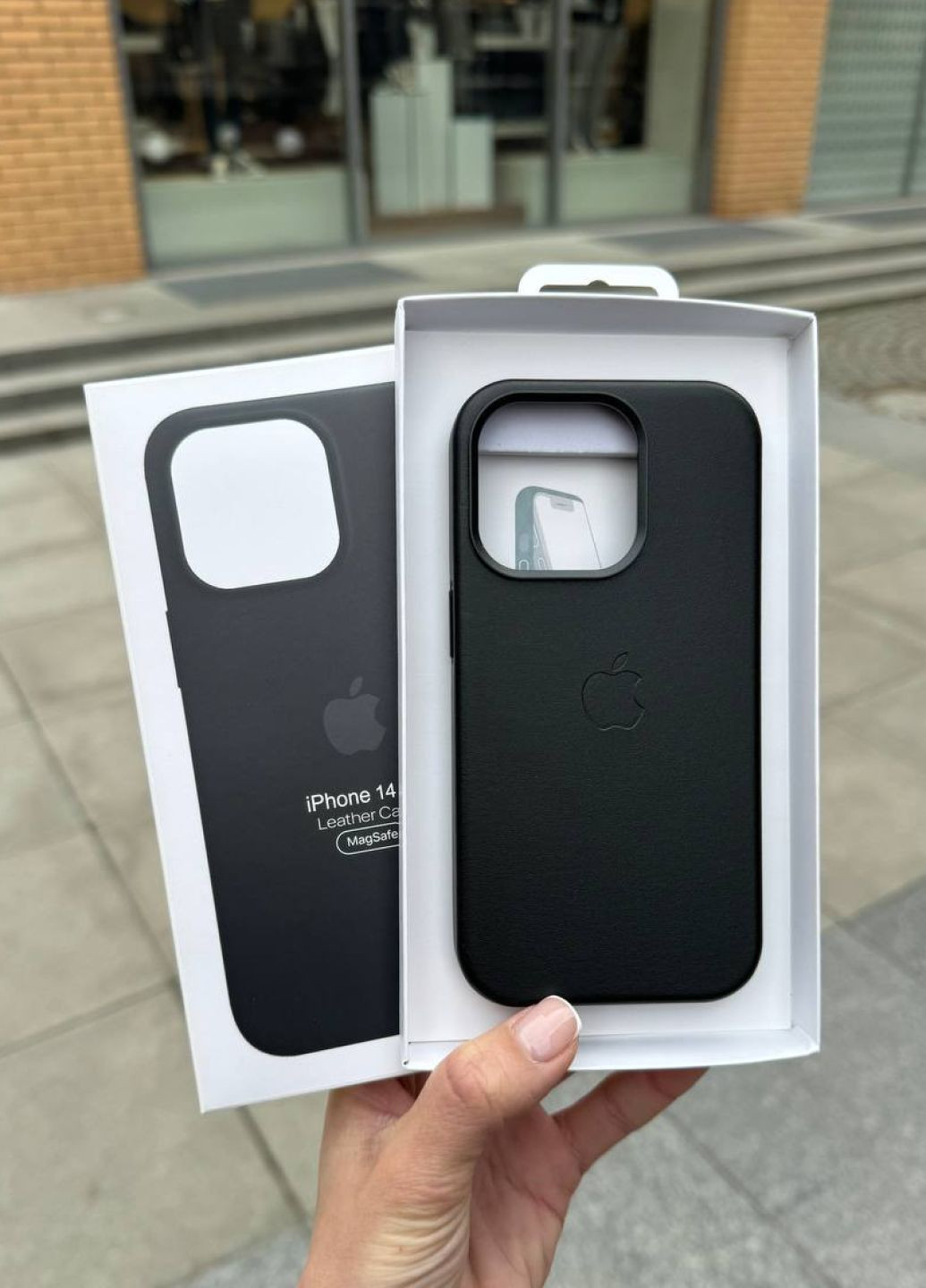 Чохол шкіряний MagSafe для iPhone 12/12 Pro Black / чохол айфон 12/12 про чорний магсейф 1:1 No Brand (327275365)