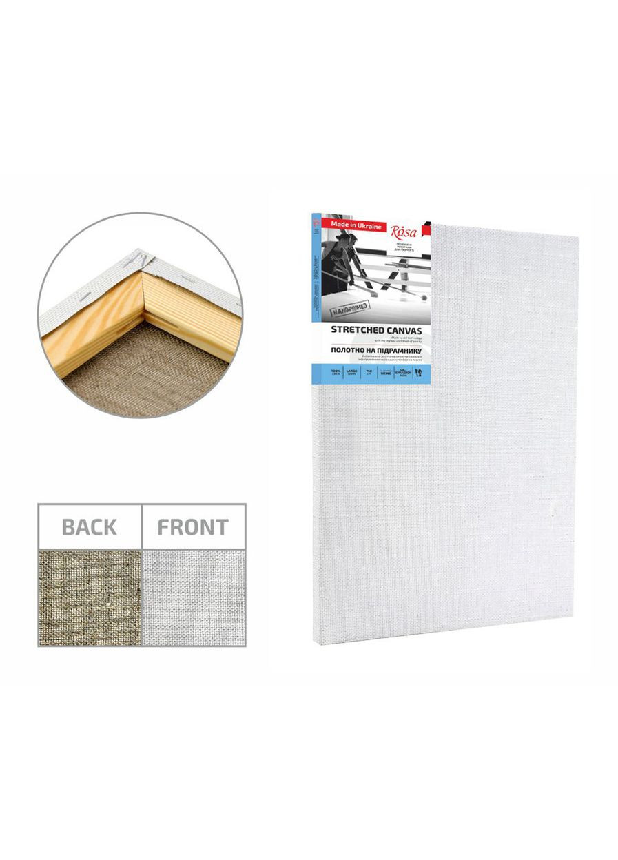 Подрамник150×165 см модуль №2 крупное зерно масляный грунт лен ROSA Роса (362586921)