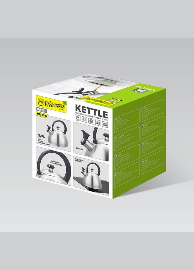 Чайник зі свистком для плити 2.5 л (MR-1302) Maestro (334712885)