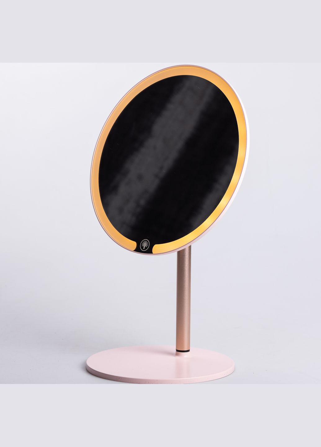 Косметическое зеркало с LED подсветкой и USB 21 см, розовый Yiwu (324423370)