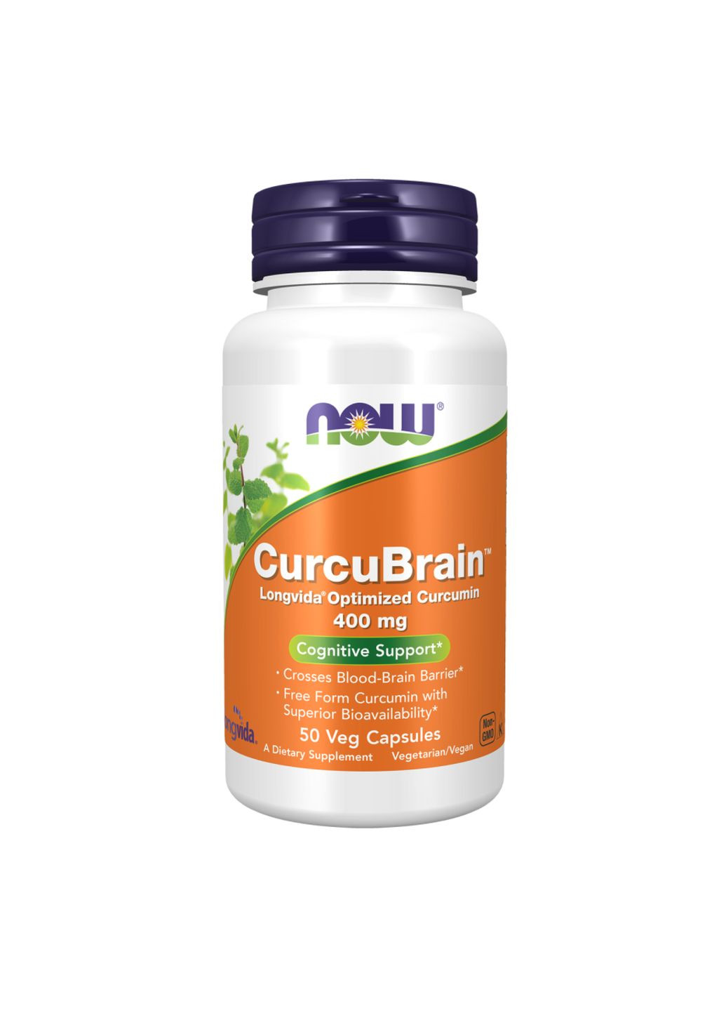 Куркумин CurcuBrain™ 400mg - 50 vcaps Now Foods (323137177)