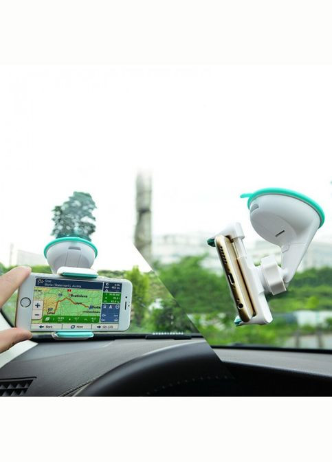 Автомобильный держатель для телефона с присоской CA5 Белый с голубым Hoco (323486111)
