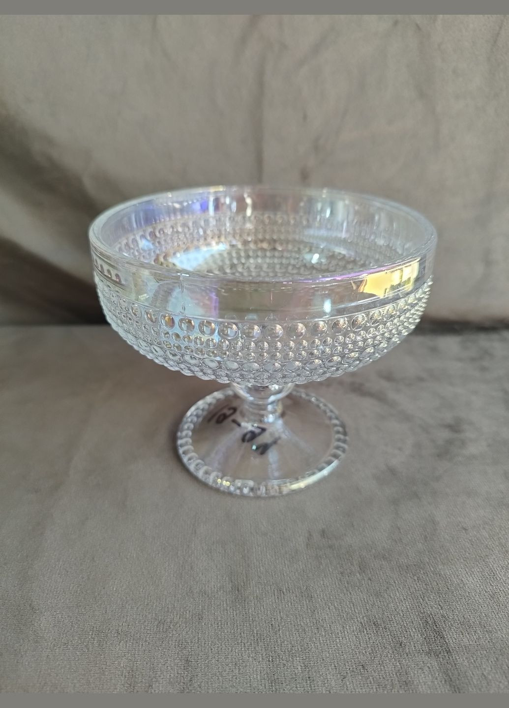 Набір креманок HP-19-32-4 скляних 300 мл 6 шт Прозорий перламутровий Yiwu (347581419)