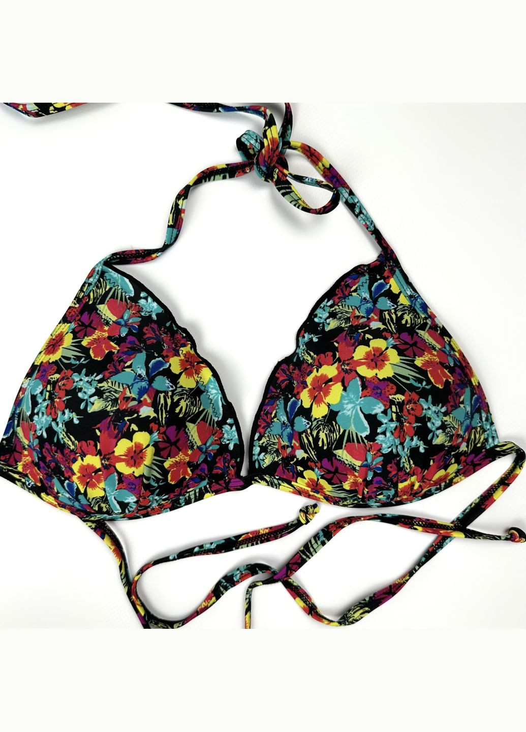 Комбинированный демисезонный купальник цветочный принт btg-0206 OVS