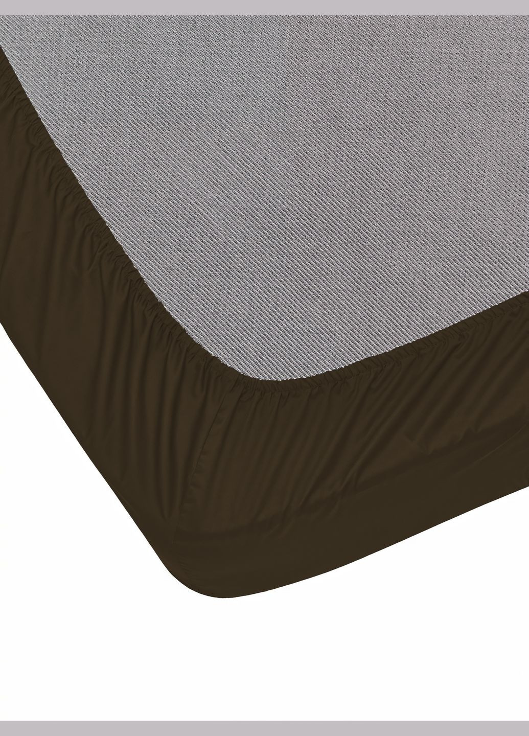 Простирадло на гумці сатин Chocolate 180х190 (GDSCSHEETF180190) Good-Dream (321966723)