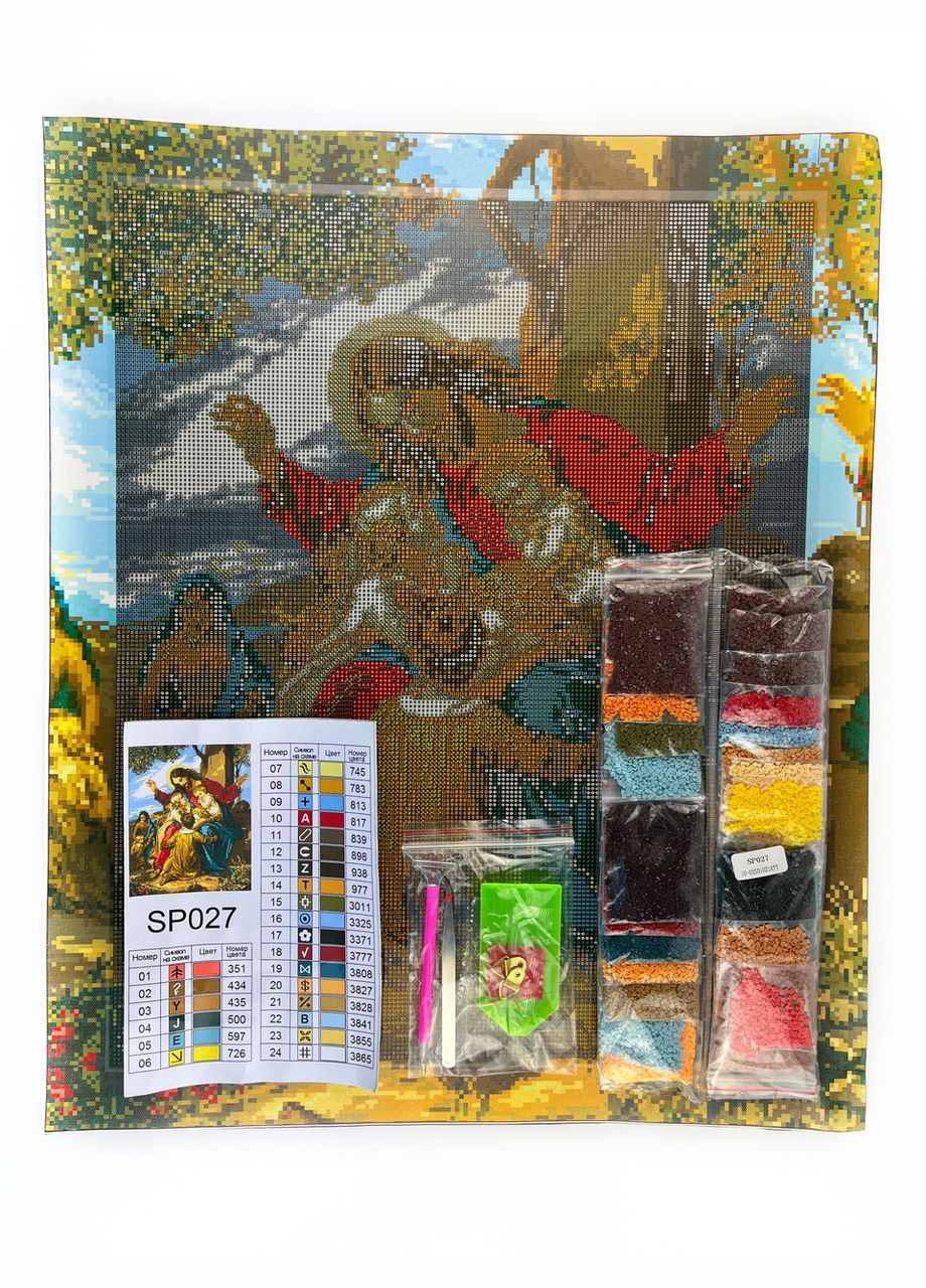 Набір алмазної мозаїки Ікона Ісус і діти 40х50 SP027 ColorArt (299772417)