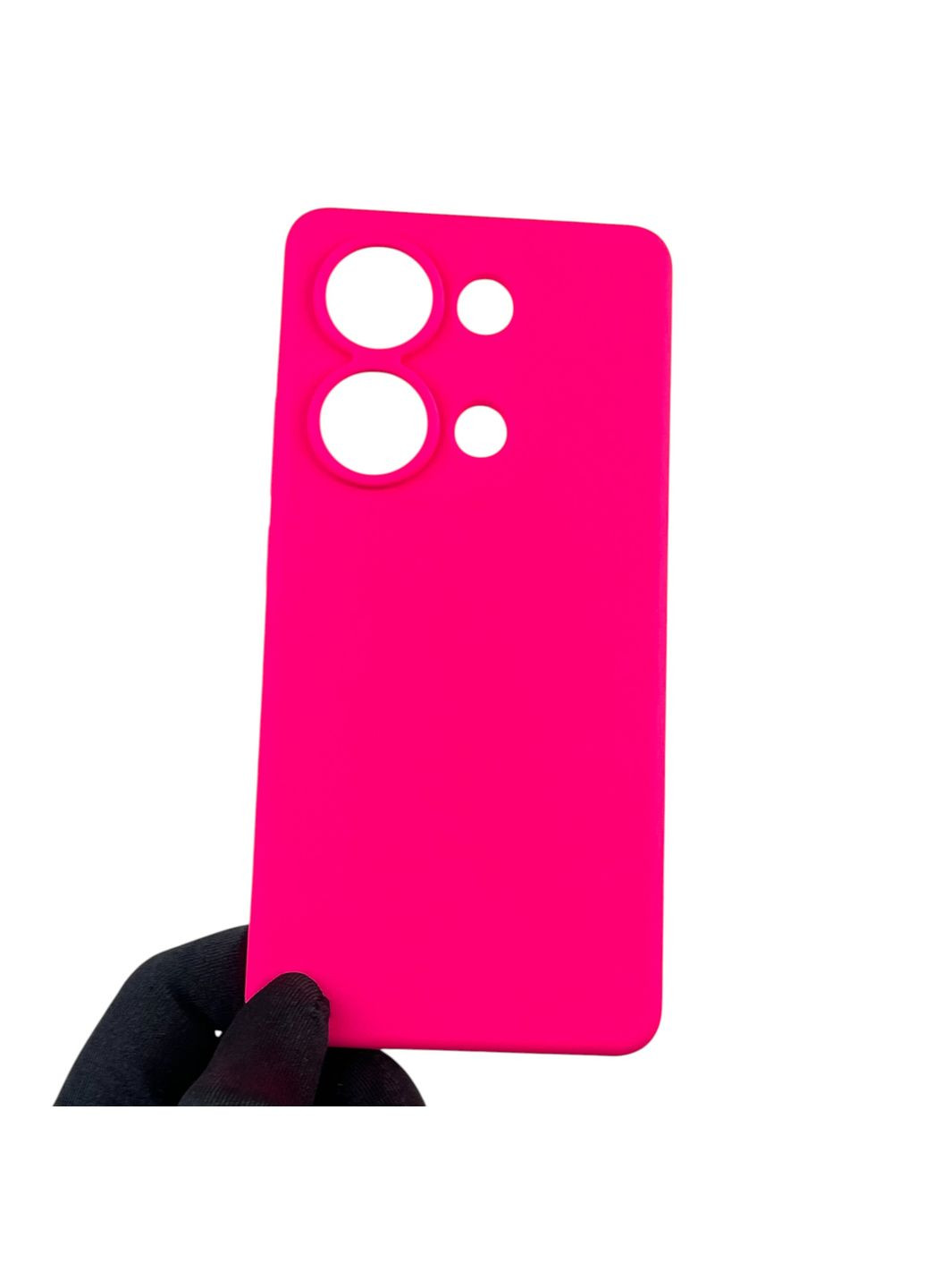 Чохол для Redmi Note 13 Pro 4G силіконовий з мікрофіброю нековзний на сяомі редмі нот 13 про 4г малиновий Xiaomi (366388782)