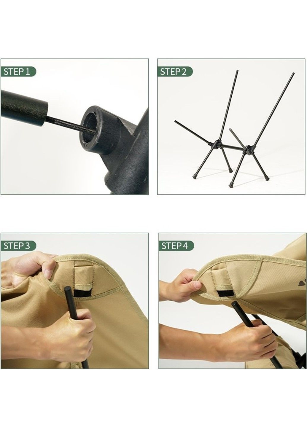 Крісло розкладне Moon chair NX21665025 black Mobi Garden (370666364)