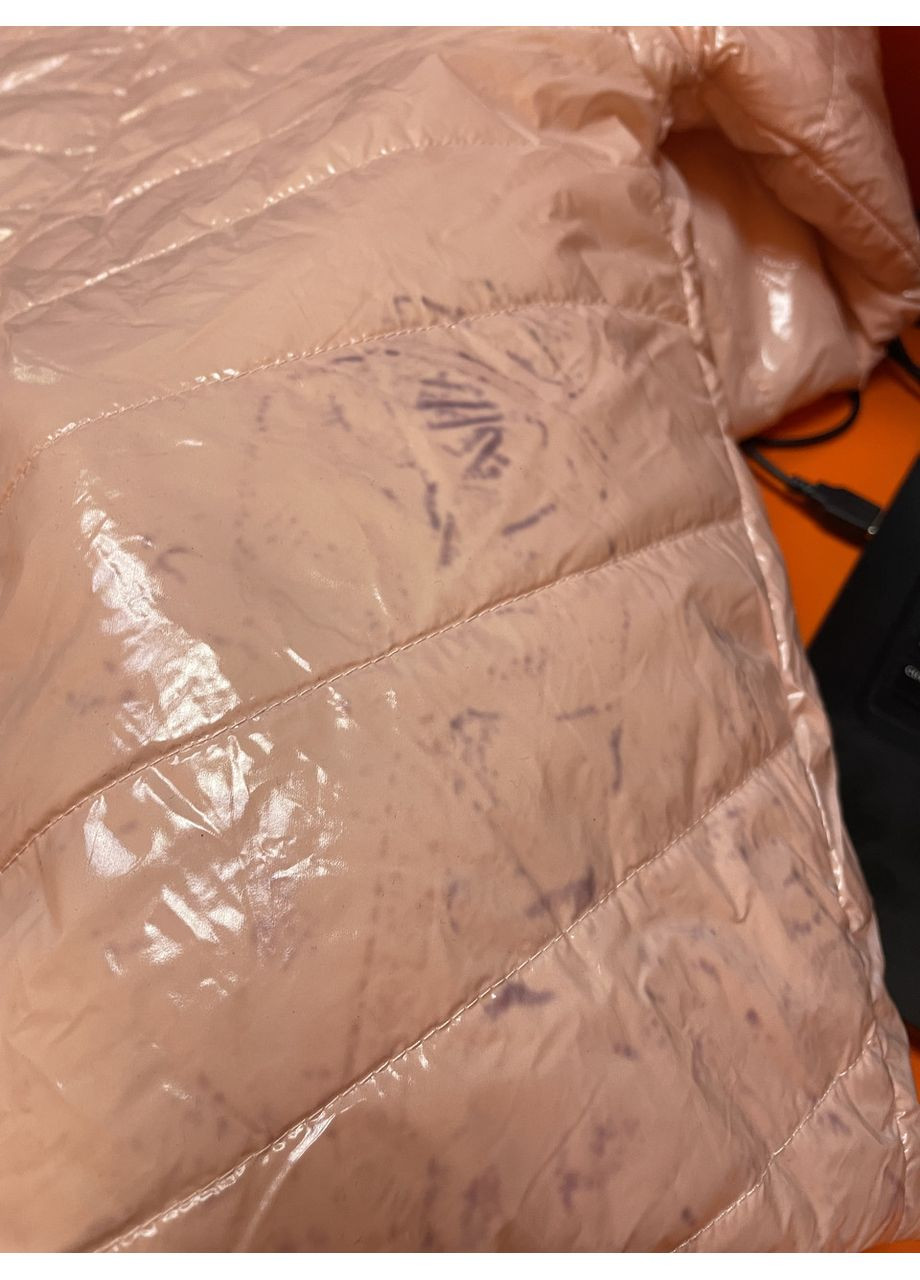 Рожева куртка жіноча демісезонна лаку стійка воріт легка кнопки s рожева No Brand