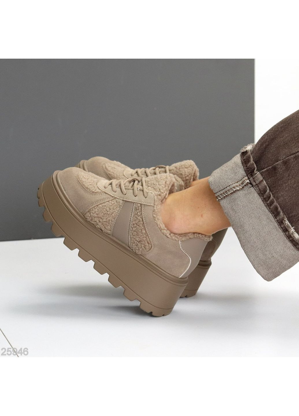 Зимние кроссовки No Brand салатовые зима (369680438)