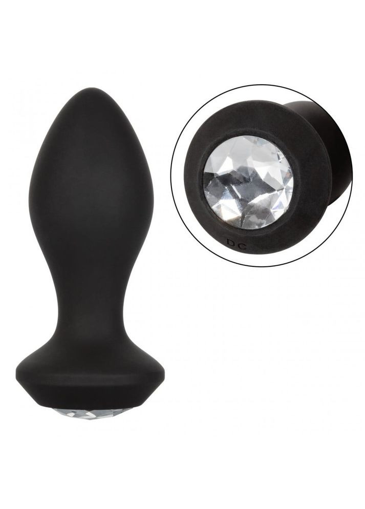 Анальная пробка с вибрацией Crystal Probe камень прозрачный California Exotic No Brand (294181655)