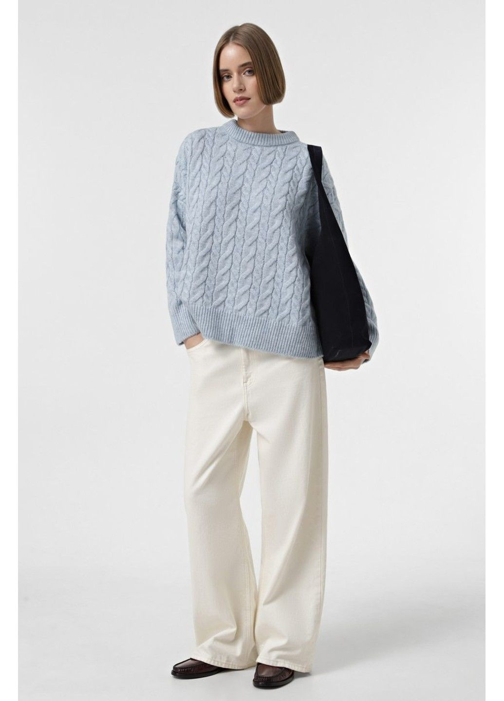Голубой зимний джемпер jw964 Sewel