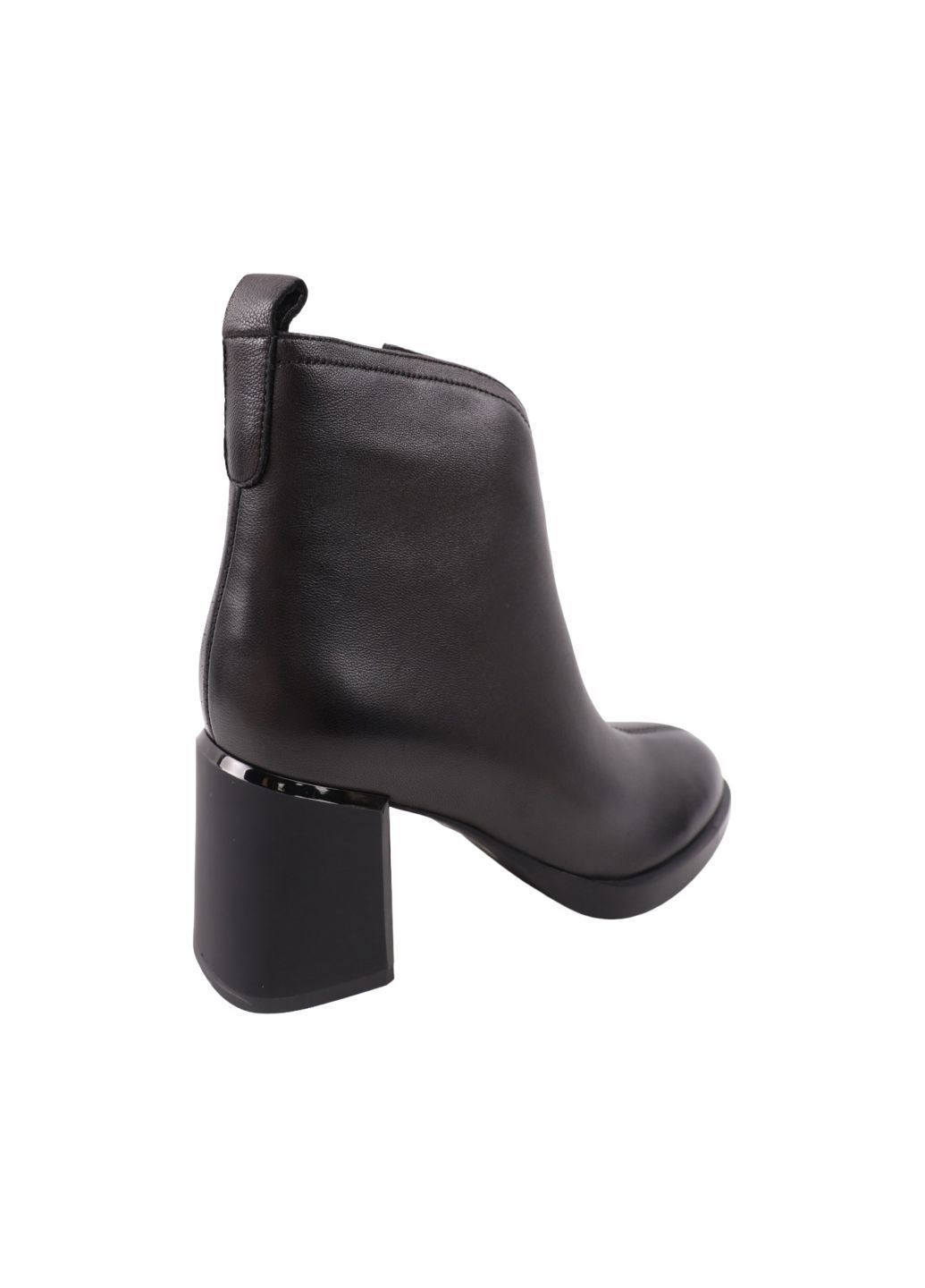 Чорні ботильйони жіночі чорні натуральна шкіра Geronea 1066-25DH