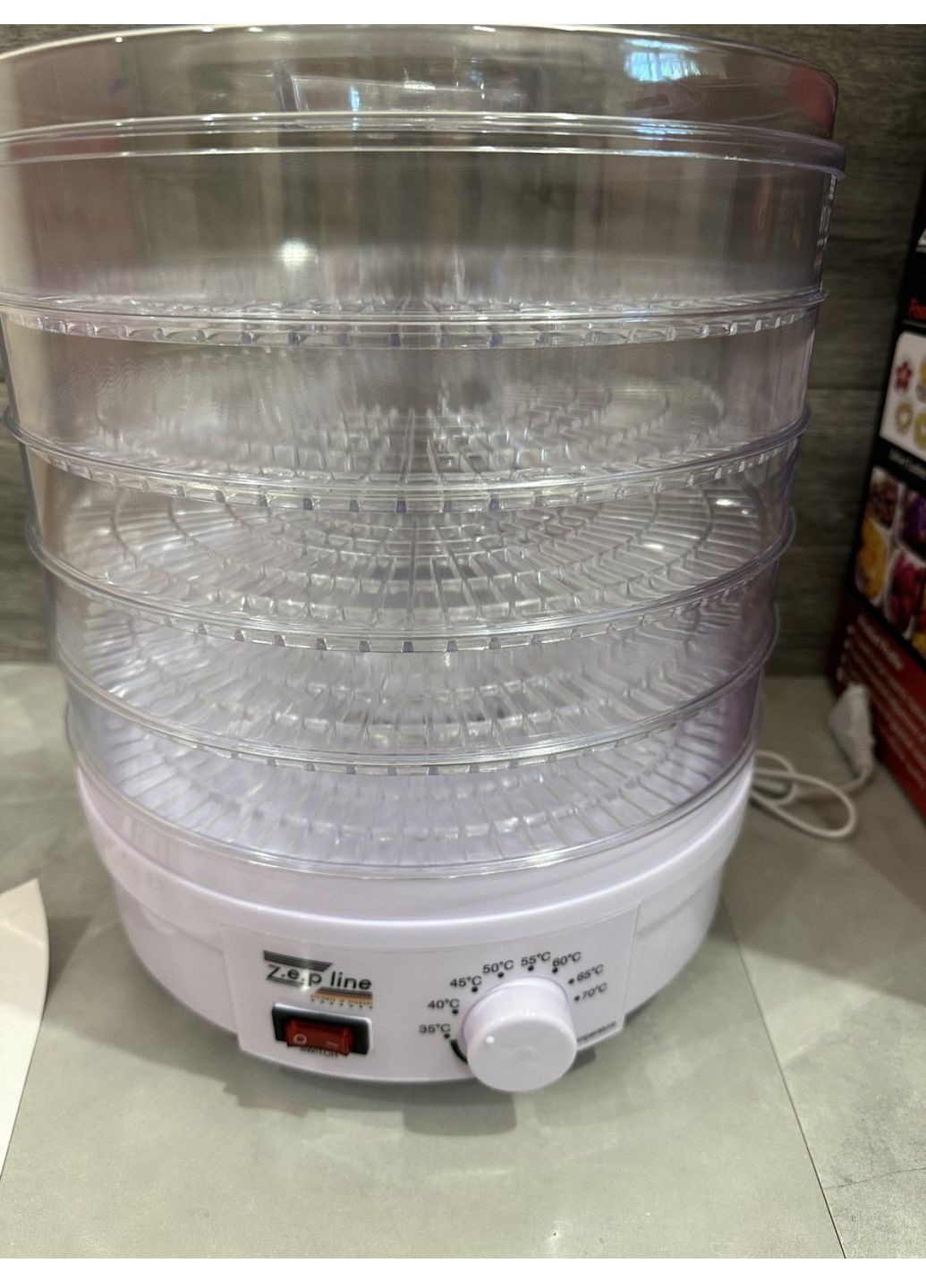 Электрическая сушилка для овощей фруктов мяса 800W овощесушилка дегидратор сушильный аппарат 5 ярусов Белая Zepline ZP-029 (305575293)