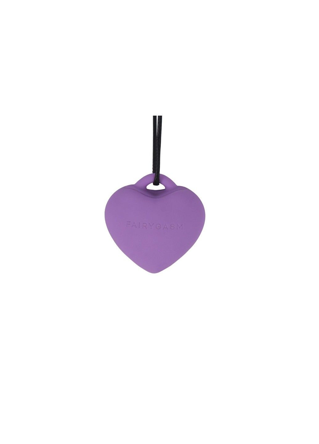 Минивибратор Сердечко PleasureStone violet 9 режимов на шнурке для клитора FairyGasm (302297935)