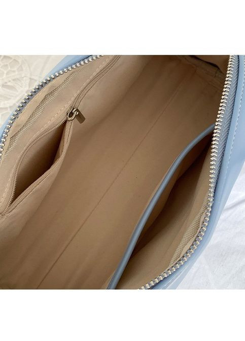 Черная прямоугольная сумка-багет из экокожи с двумя длинными ручками No Brand (362588163)