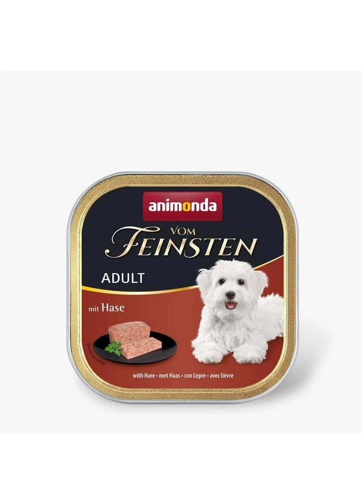 Вологий корм у ламістері Vom Feinsten Adult with Rabbit для дорослих собак з кроликом 150 г Animonda (399748249)