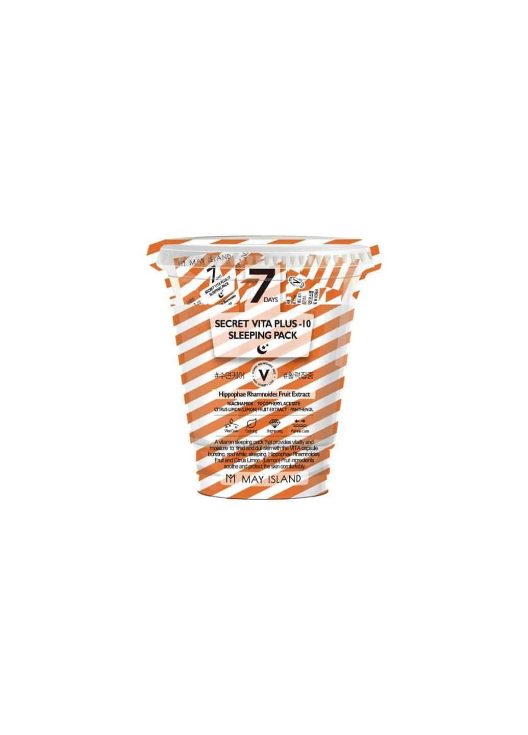 May Island Набор Ночная витаминная маска-крем 7 дней Secret Vita Plus 10 Sleeping Pack 5 мл х12 — Крем, Южная Корея (365747489)