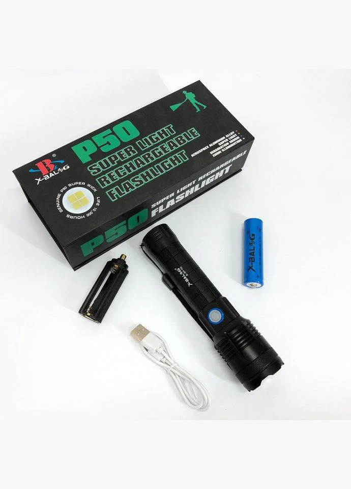 Фонарик ручной Bailong X-Balog BL-B99-P50, фонарь ручной тактический, водонепроницаемый фонарь No Brand (385307839)