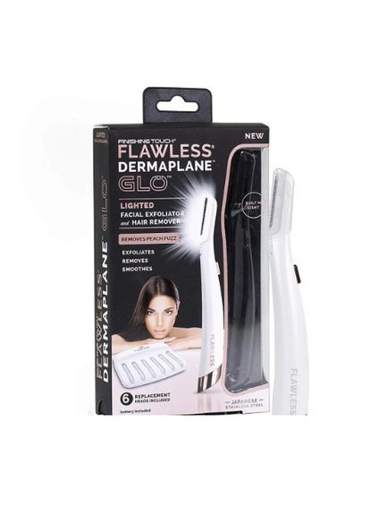 Эпилятор-пемза для ног Dermaplane Glo, Женская электробритва для удаления волос NL-580 из тела Flawless (352770522)