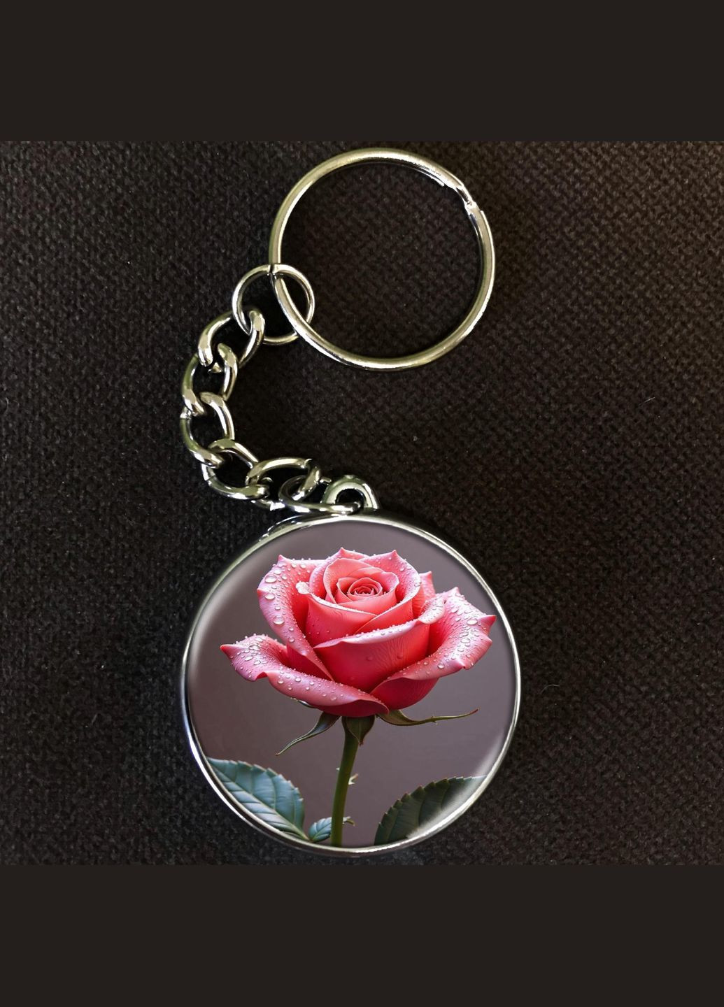 Брелок Цветы #019 silver No Brand (327219584)