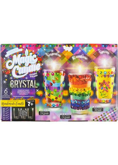 Набір для творчості Magic Candle Парафінові свічки з кристалами (MgC-02-01) Danko Toys (364112781)