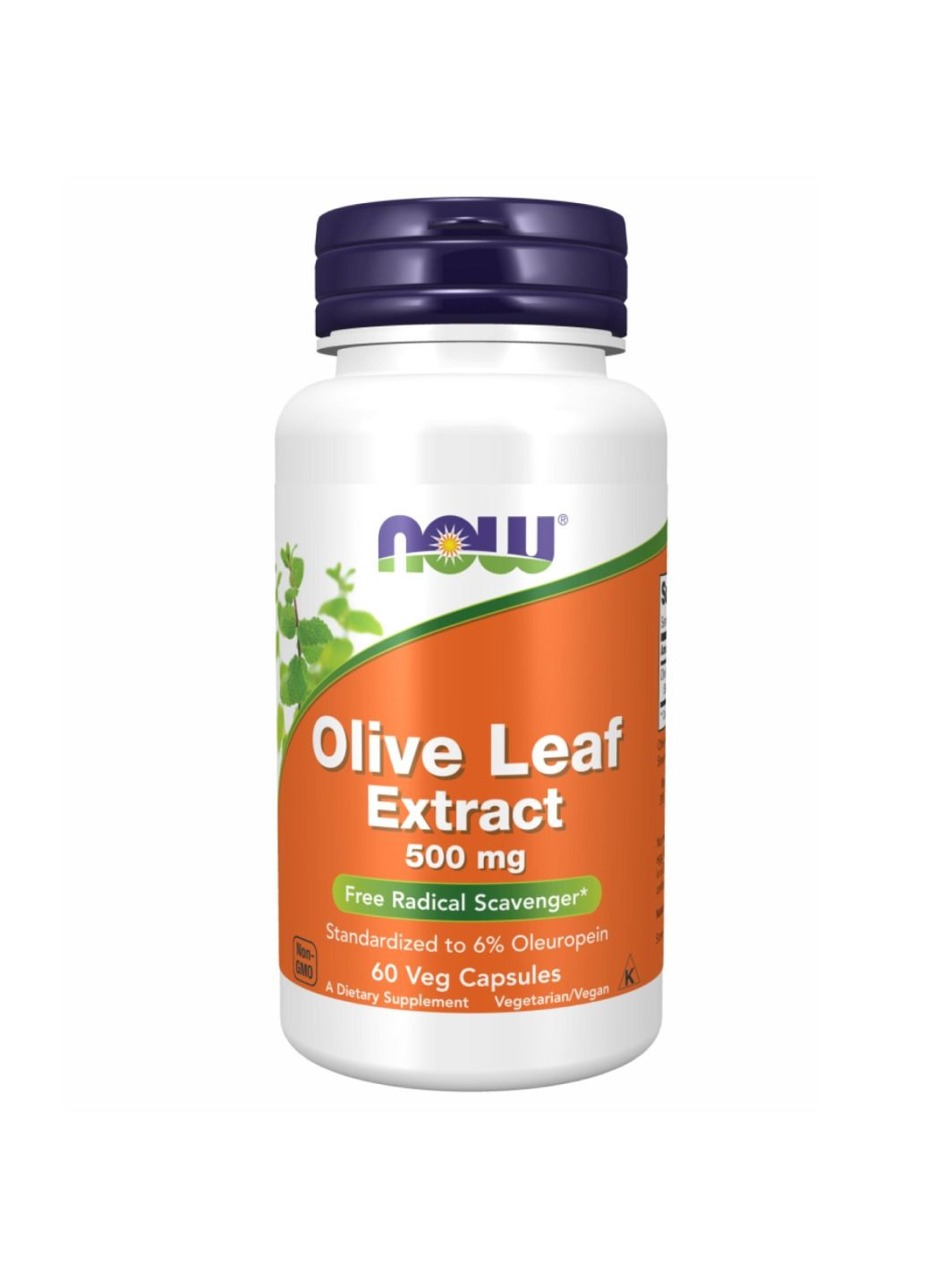 Комплекс жирних кислот Olive Leaf Extract 500 mg - 60 veg caps Now Foods (288677411)