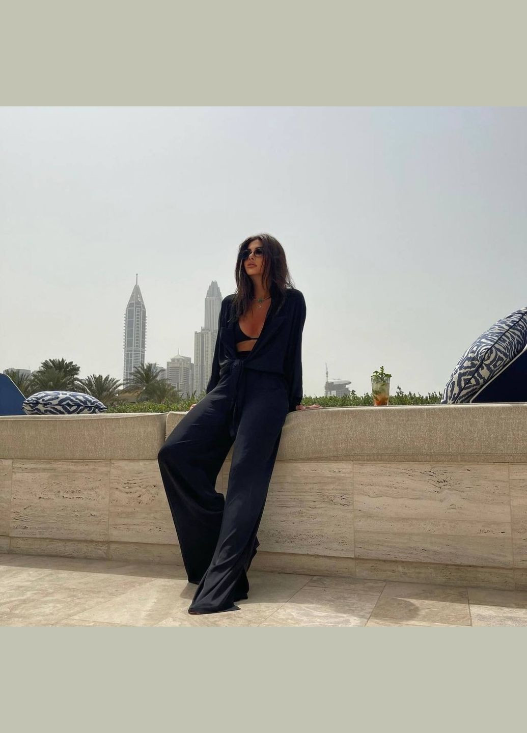 Женский черный костюм No Brand (342098271)