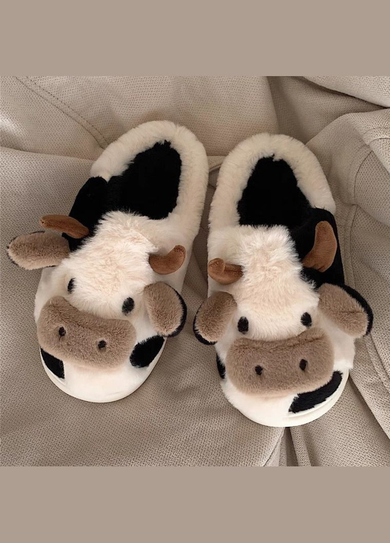 Бавовняні тапочки М'яка мила корівка Жіночі домашні теплі тапочки 38-39 (наш розмір 36-37) No Brand (348118589)