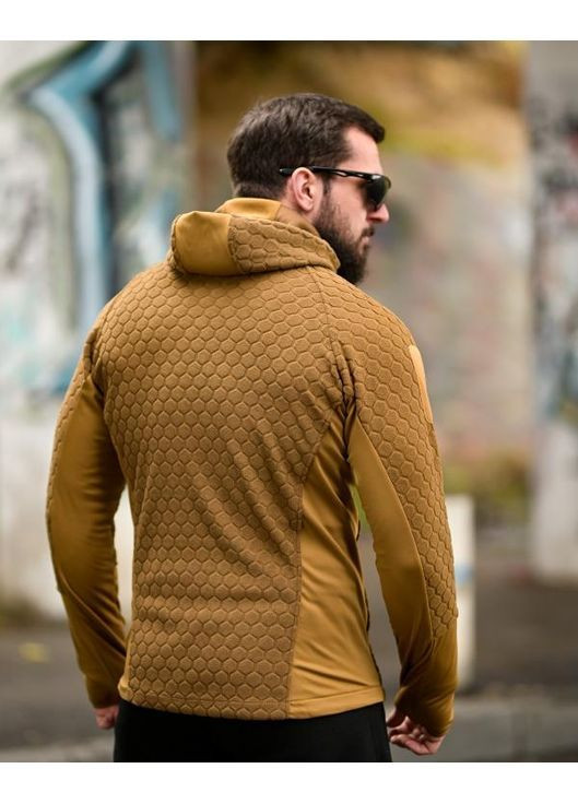 Армейская мужская теплая кофта на флисе койот Freedom (369003946)