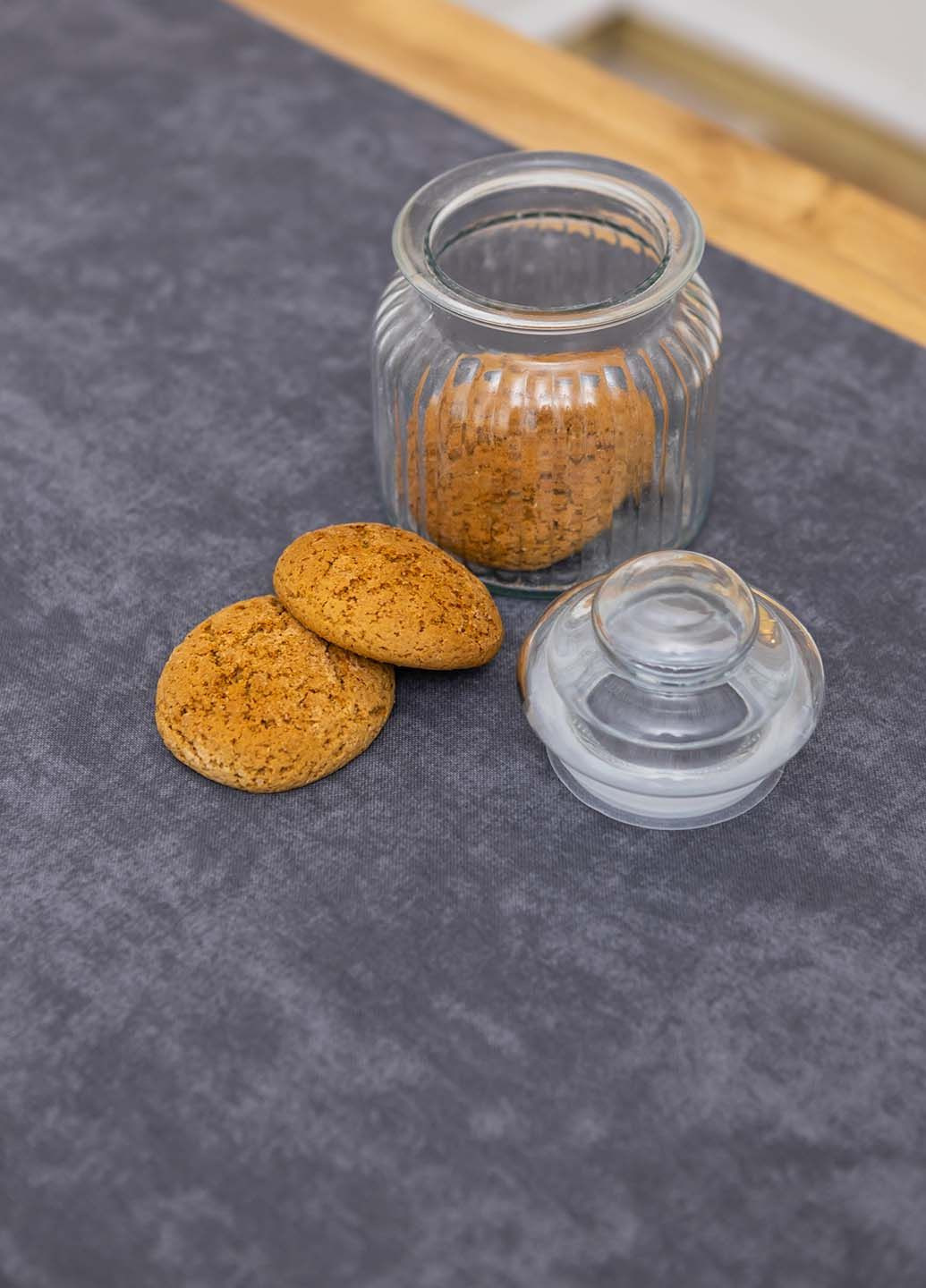 Скатертинадоріжка (ранер) "Мармур темносірий" 180х47 см, тефлон Homedec - (318448232)